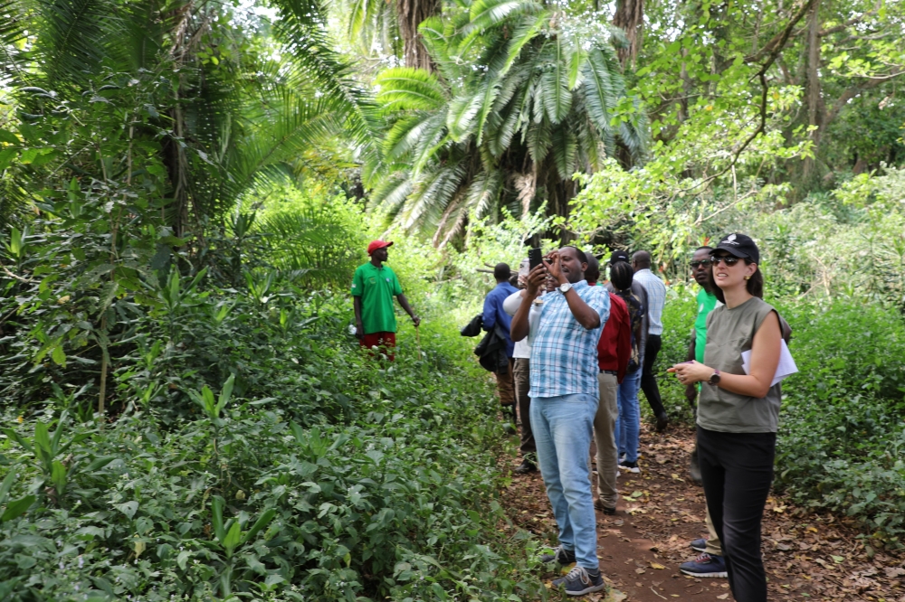 Activists during a guided tour of a protected forest in Kayonza. Rwanda is hosting the 2023 International Conference on Conservation Biology (ICCB 2023) slated for July 23-27. Courtesy