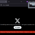 X (旧Twitter)がエラーで見られない