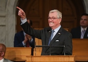 Gov. Phil Murphy delivers the latest State of the State address at the Statehouse in Trenton on Tuesday.