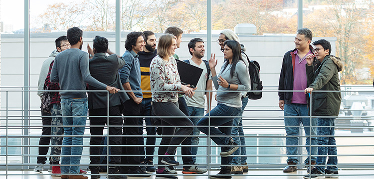 Group of people at campus