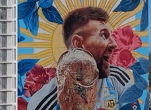 El mural más grande que Messi tiene en el país: cuánto mide y dónde está