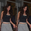 Disha Patani brings high-fashion drama with her bold look in the Gigi double-layer cami and ripped joggers styled with DIOR bag