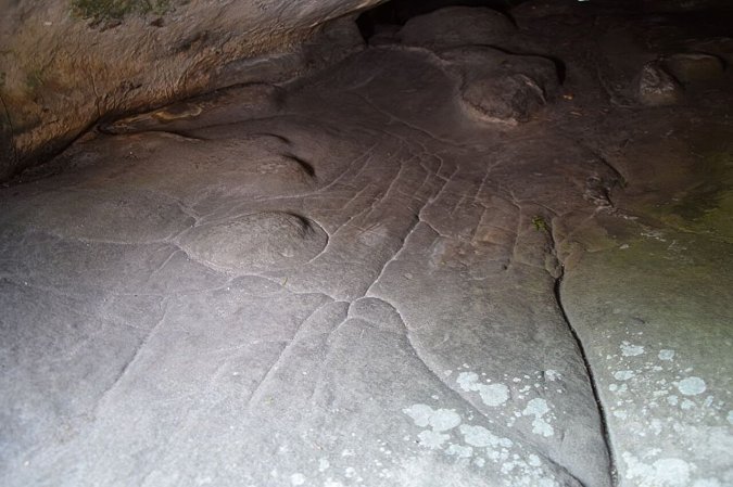 The 3D map on the Ségognole 3 cave floor in the Paris Basin in northern France.