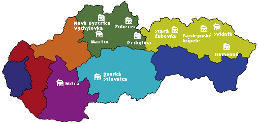 Mapa - Skanzeny