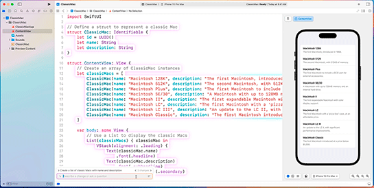 Swift Assistはコードを自動生成