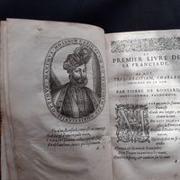 Edition originale de "La Franciade" de Pierre de Ronsard