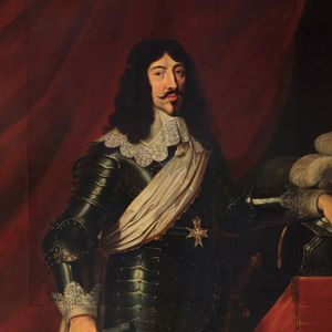 Portrait de Louis XIII, roi de France, détail, dans la Galerie des Guise, Château d’Eu