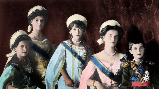 Les cinq enfants de Nicolas II, dernier tsar de Russie