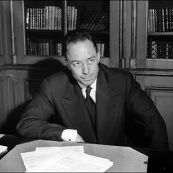 Albert Camus le 17 octobre 1957.