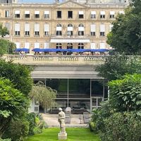 L'hôtel particulier abritant le cercle de l'Union Interalliée près de la place de la Concorde et du palais de l'Elysée à Paris.