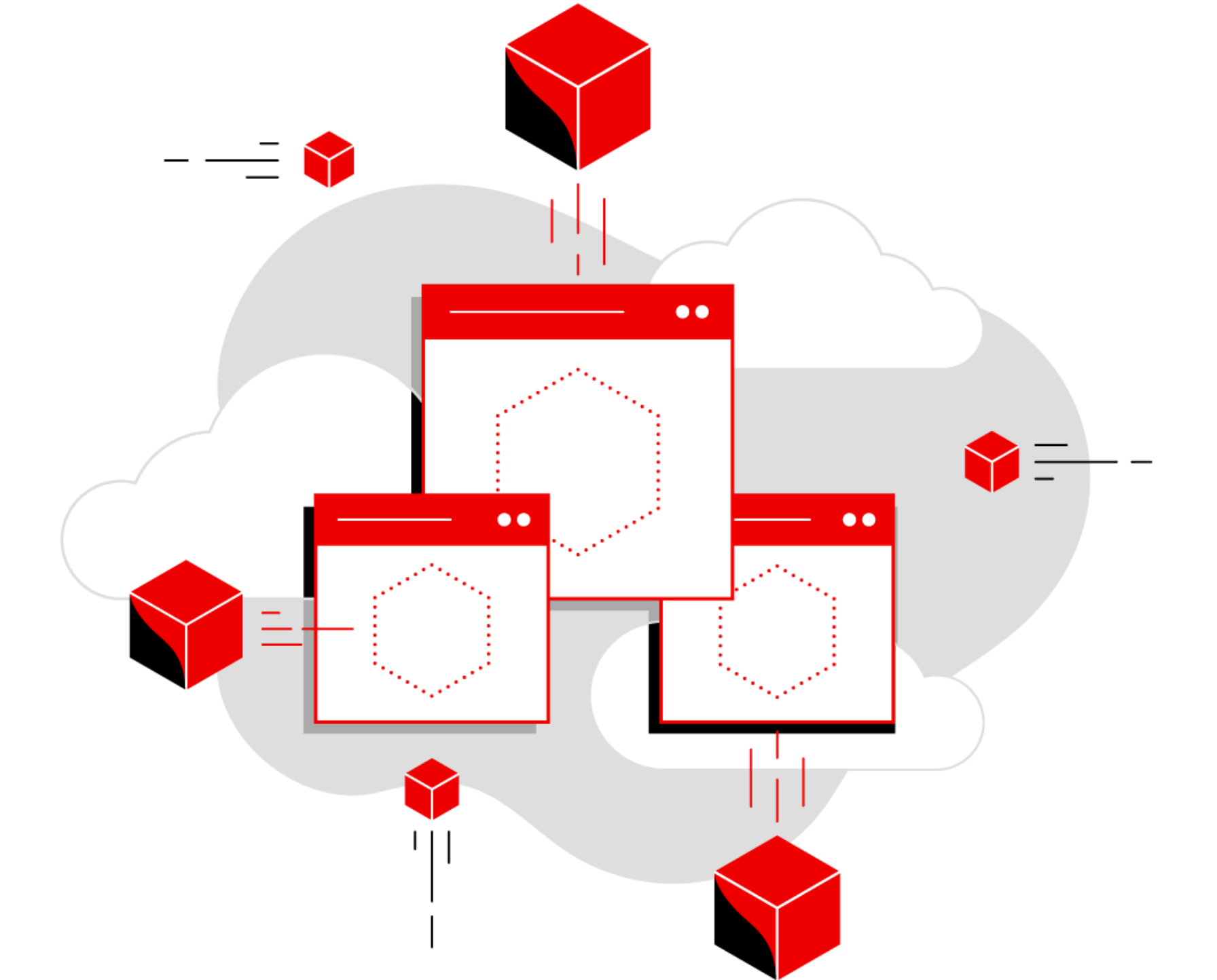 Illustration de la technologie de conteneurs