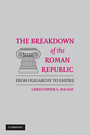 The Breakdown of the Roman Republic