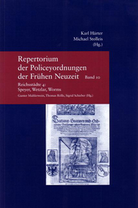 Repertorium der Policeyordnung der Frühen Neuzeit