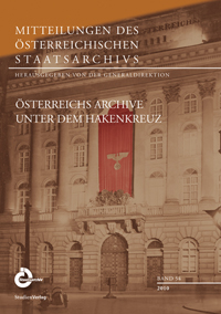 Österreichs Archive unter dem Hakenkreuz