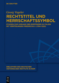 Rechtstitel und Herrschaftssymbol