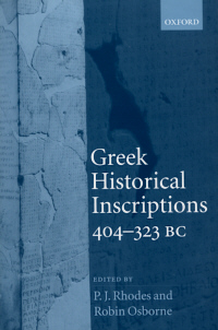 Greek Historical Inscriptions, 404-323 BC