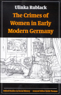 The Crimes of Women in Early Modern Germany