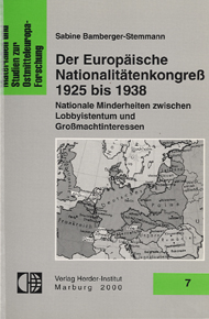 Der Europäische Nationalitätenkongress 1925-1938