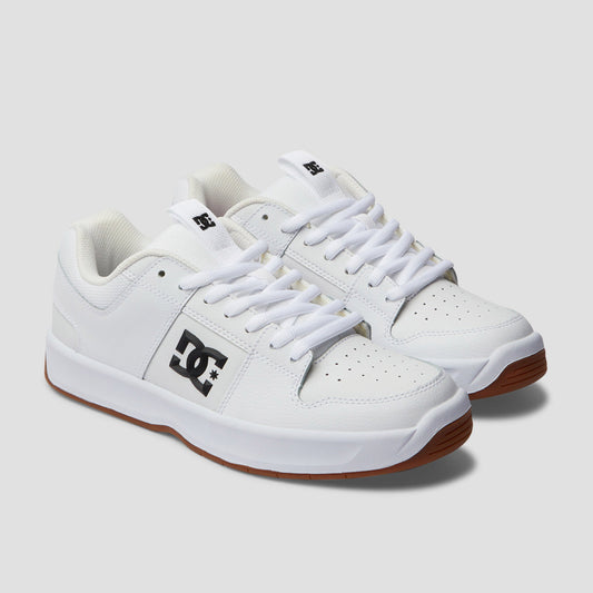 DC Lynx Zero Skate Shoes White White Gum