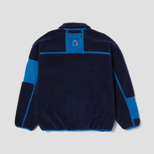 HUF Livingston Sherpa Jacket Blue Night