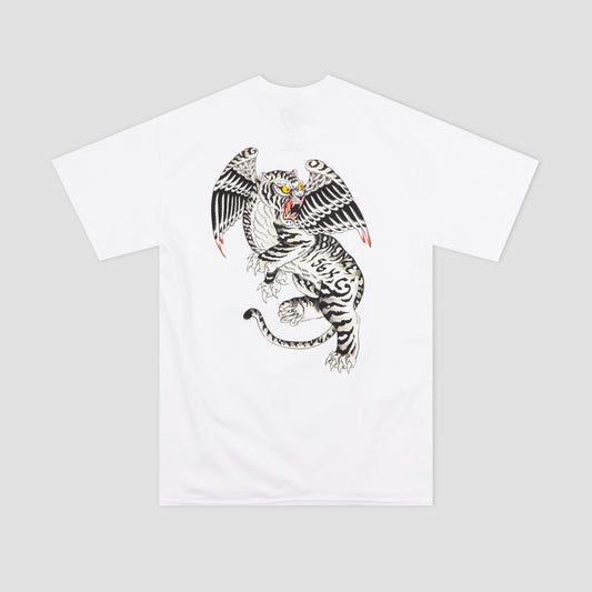 Bronze Tiger Pocket T-Shirt White