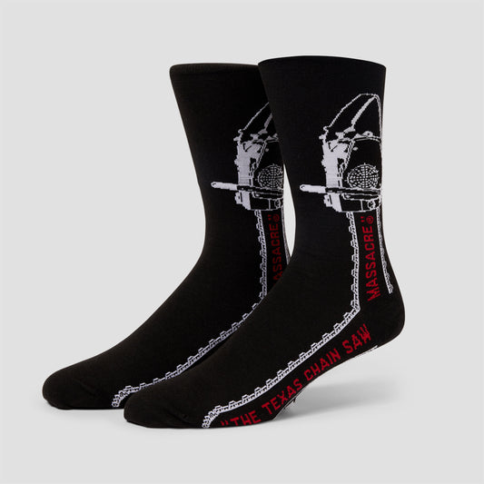 HUF x Texas Chainsaw Massacre Chainsaw Crew Socks Black