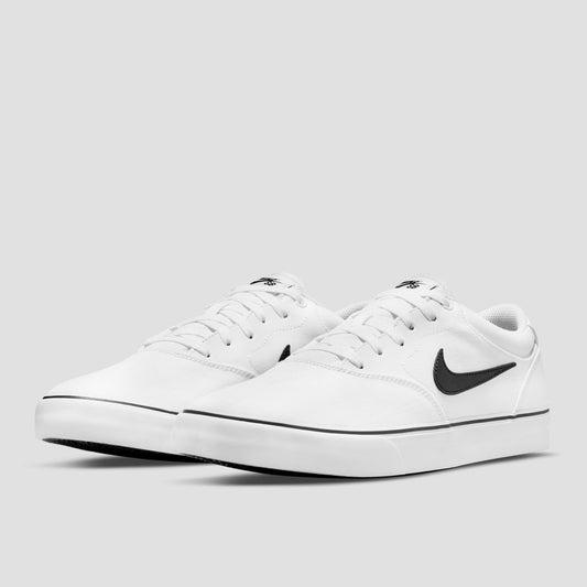 Nike SB Chron 2 Canvas Shoes White / Black / White