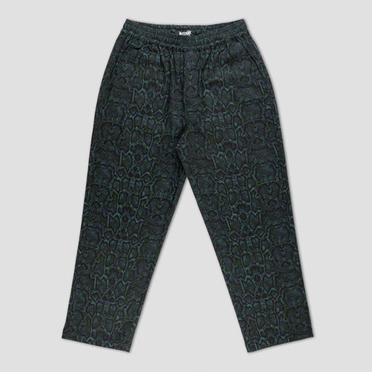 Welcome Fauna Printed Twill Elastic Pant Spruce