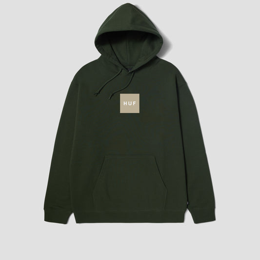 HUF Set Box Pullover Hood Hunter Green