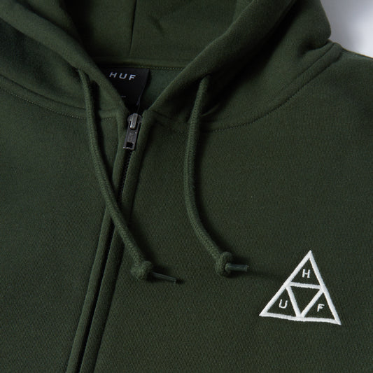 HUF Set TT Full Zip Hood Hunter Green