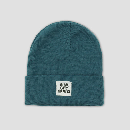 Slam City Skates Mile Beanie Dark Teal