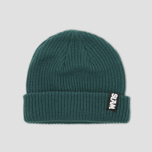 Slam City Skates Cable Beanie Olive