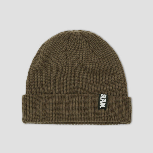 Slam City Skates Cable Beanie Brown