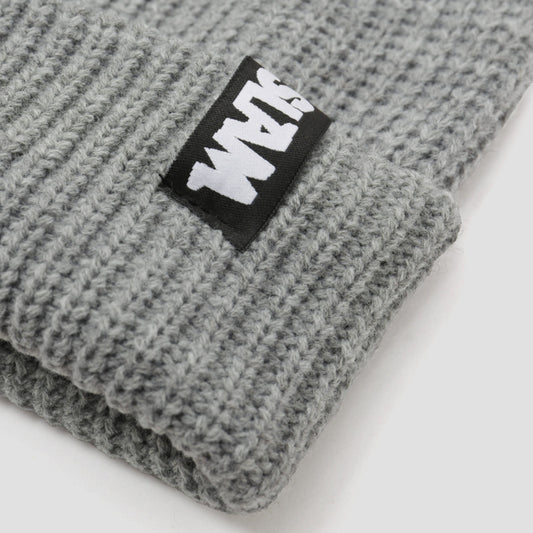 Slam City Skates Cable Beanie Grey