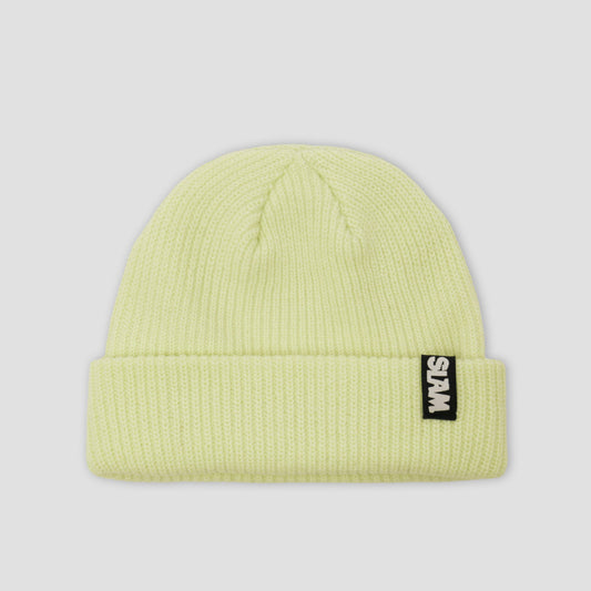 Slam City Skates Cable Beanie Lime