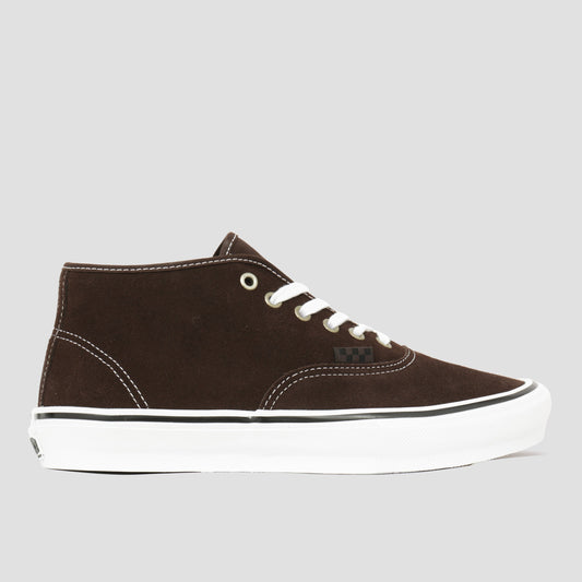 Vans Authentic Mid VCU Skate Shoes Dark Brown