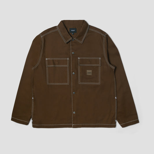 HUF Mason Shacket Espresso