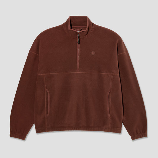 Polar Ivan Half Zip Sweater Wine