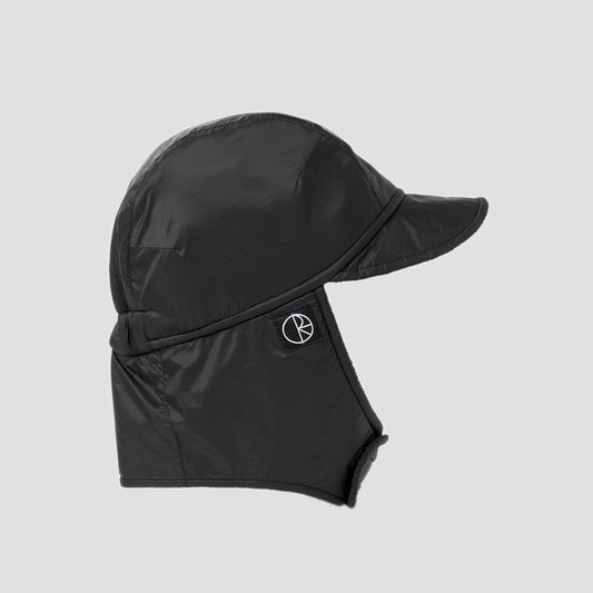 Polar Luke Ripstop Flap Cap Black