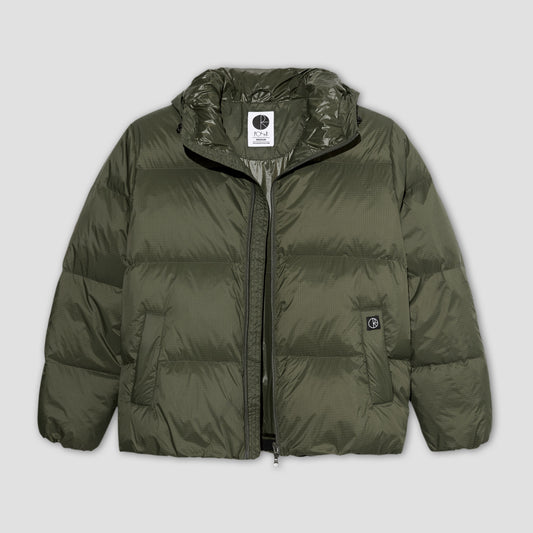 Polar Ripstop Soft Puffer Grey Jacket Green