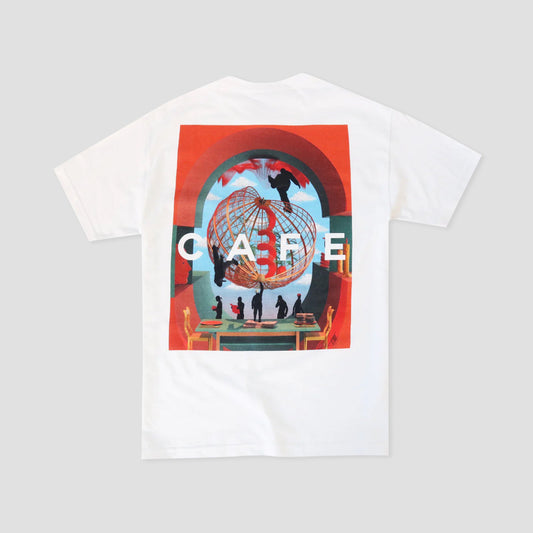 Skateboard Cafe Tishk Monopoly T-Shirt White