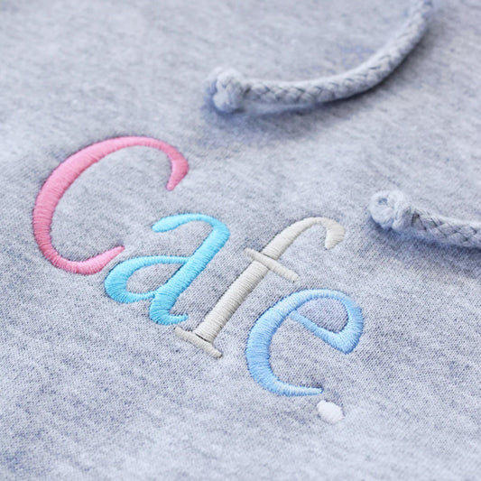 Skateboard Cafe Wayne Embroidered Hood Heather Grey