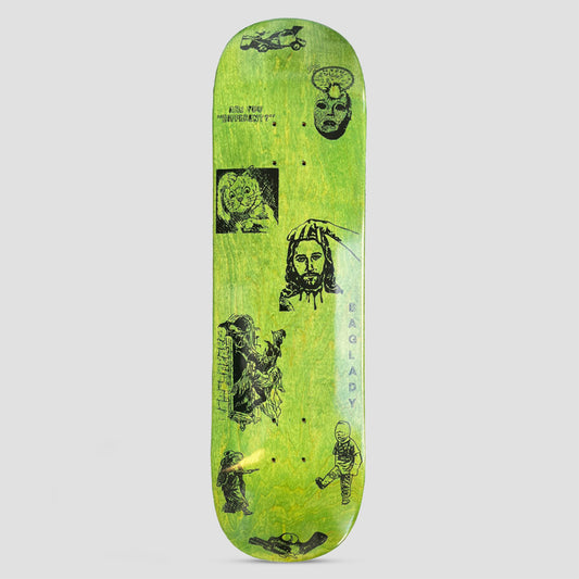 Baglady 8.5 Didactic Skateboard Deck Green