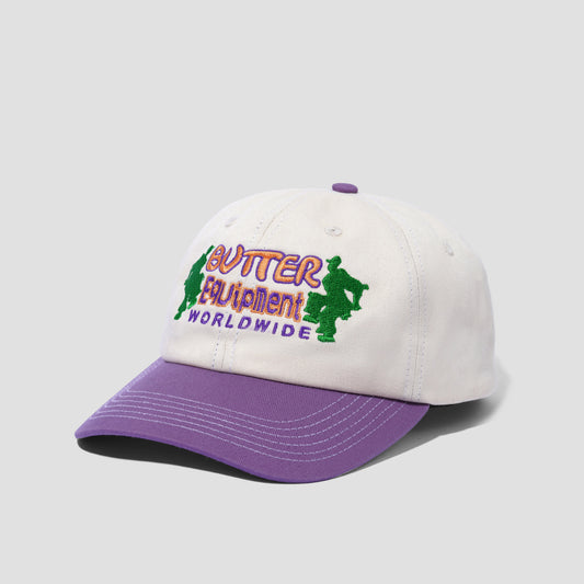 Butter Goods Breaker 6 Panel Cap Natural / Grape