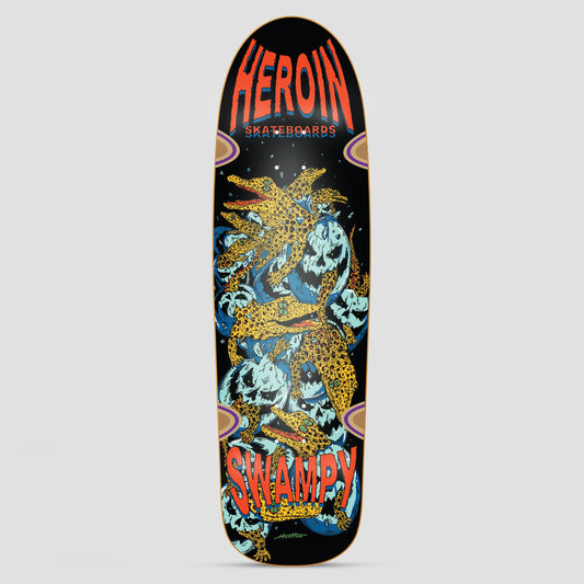 Heroin 9.125 Swampy X Hirotten Gators Skateboard Deck