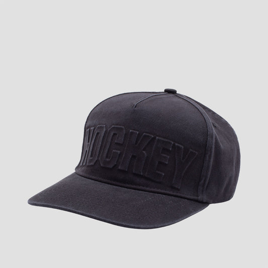 Hockey Embossed Hat Black Denim