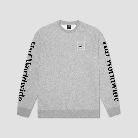 HUF Essentials Domestic Crew Grey Heather