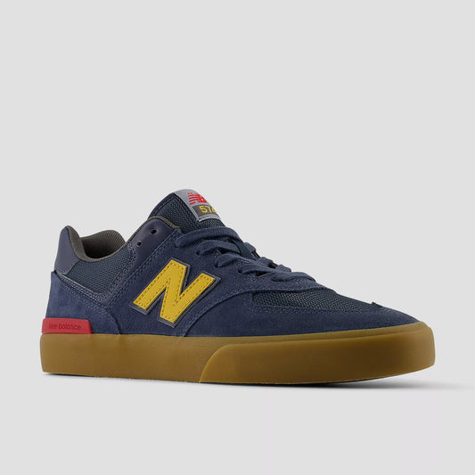 New Balance Numeric 574 Skate Shoes Blue Petrol / Gum