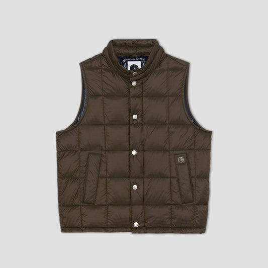 Polar Lightweight Puffer Vest Brown