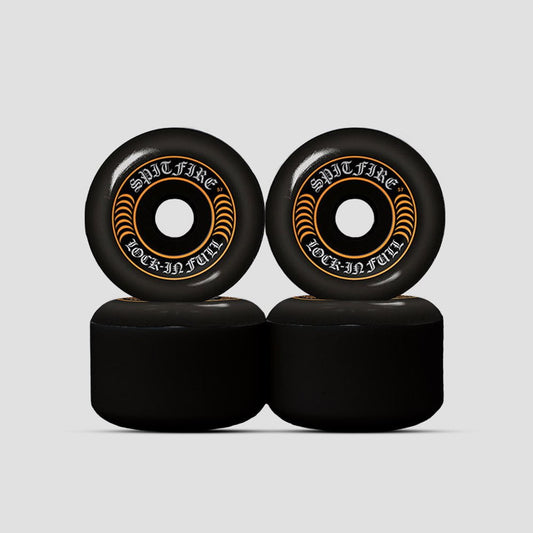 Spitfire 57mm 99DU Formula Four Lock Ins Skateboard Wheels Black